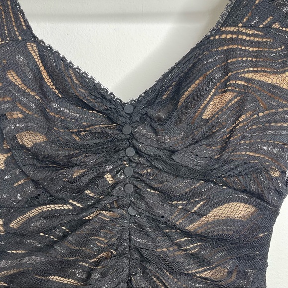 Jonathan Simkhai Black Lace Off-Shoulder Mini Dress - Picture 8 of 16